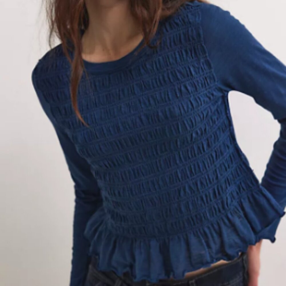 Free People We The Free Sylvie Long Sleeve NWT * - Picture 2 of 6